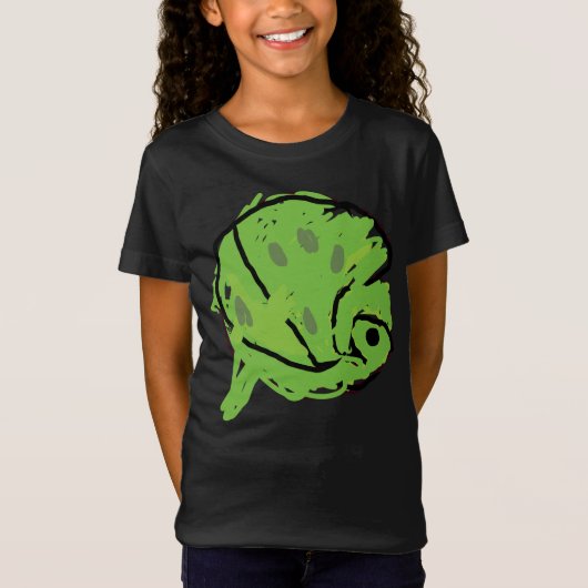 Abstracte Groene Anaconda Oerwoud Tekening T-shirt (Voorkant)