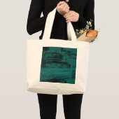 Abstracte groene auto grote tote bag (Voorkant (product))