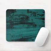 Abstracte groene auto muismat (Met muis)