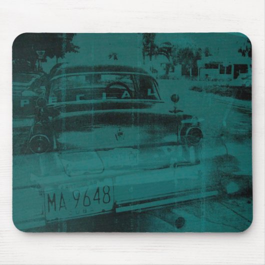 Abstracte groene auto muismat (Voorkant)