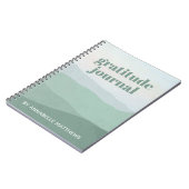 Abstracte Groene Bergbeker Waterverf Notitieboek (Linkerzijde)