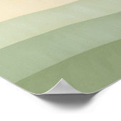 Abstracte groene bergen poster (Hoek)