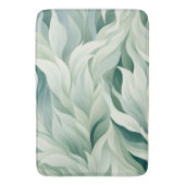 Abstracte Groene Bladeren Patroon Natuur Achtergro Badmat (Voorkant Verticaal)