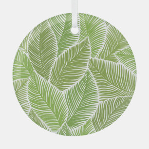 Abstracte groene bloemige, naadloze achtergrond. glas ornament