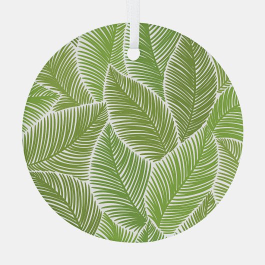 Abstracte groene bloemige, naadloze achtergrond. glas ornament (Achterkant)