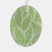 Abstracte groene bloemige, naadloze achtergrond. glas ornament (Voorkant Rechts)