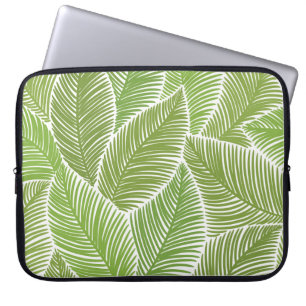 Abstracte groene bloemige, naadloze achtergrond. laptop sleeve