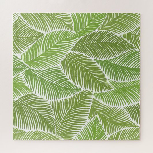 Abstracte groene bloemige, naadloze achtergrond. legpuzzel (Horizontaal)