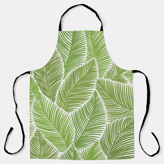 Abstracte groene bloemige, naadloze achtergrond. schort (Voorkant)