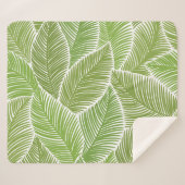 Abstracte groene bloemige, naadloze achtergrond. sherpa deken (Voorkant (horizontaal))