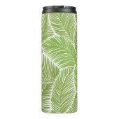 Abstracte groene bloemige, naadloze achtergrond. thermosbeker (Achterkant)