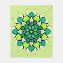 Abstracte Groene Boho Floral Mandala