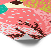 Abstracte groene bomen poster (Hoek)