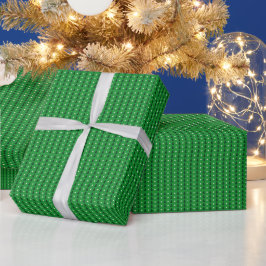 Abstracte groene bosbomen patroon cadeaupapier
