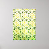 Abstracte groene botanische tuin Canvas Afdruk (Voorkant)