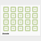 Abstracte groene cirkel boek label / cadeau Label  (Vel)