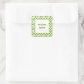 Abstracte groene cirkel boek label / cadeau Label  (Tas)