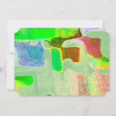 Abstracte groene dag Gemini (21 mei - 20 juni) Kaart (Achterkant)