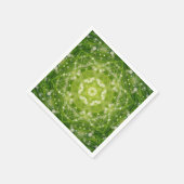 Abstracte groene decoratieve afdruk servet (Hoek)