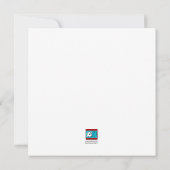 Abstracte groene en Blauwgroen feestdagen Kaart (Achterkant)