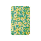 Abstracte Groene en Gele Waterverf Tie Dye Badmat (Voorkant Verticaal)