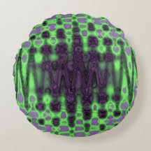 Abstracte groene en paarse golvende tie-dye wolken