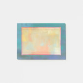 Abstracte Groene en Paarse Sereniteit Post-it® Notes (Voorkant)