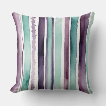 abstracte groene en paarse waterverf strepen