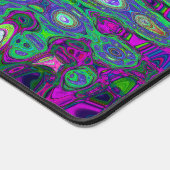 Abstracte Groene en Paarse Wavy Mozaïek Retro Bureaumat (Hoek)