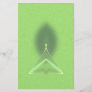 Abstracte groene Faery briefpapier