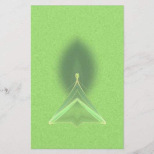 Abstracte groene Faery briefpapier (Voorkant)