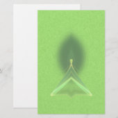 Abstracte groene Faery briefpapier (Voorkant / Achterkant)