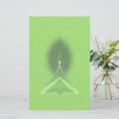 Abstracte groene Faery briefpapier (Staand voorkant)