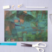 Abstracte groene Floral Natuur Lovers Forrest Tissuepapier (Craft)