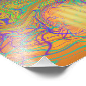 Abstracte groene fotovergroting foto afdruk (Hoek)