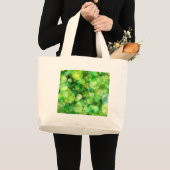 Abstracte groene gekleurde vlekken grote tote bag (Voorkant (product))