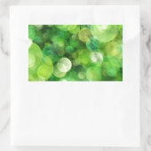 Abstracte groene gekleurde vlekken rechthoekige sticker (Tas)