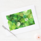 Abstracte groene gekleurde vlekken rechthoekige sticker (Envelop)