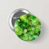 Abstracte groene gekleurde vlekken ronde button 5,7 cm (Voorkant /achterkant)