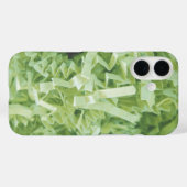 Abstracte groene gekreukelde versnipperde papieren Case-Mate iPhone case (Achterkant (horizontaal))