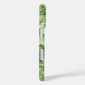 Abstracte groene gekreukelde versnipperde papieren Case-Mate iPhone case (Achterkant / Rechts)