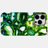Abstracte groene geode, groene gemstone Case-Mate iPhone case (Achterkant (horizontaal))