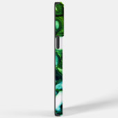 Abstracte groene geode, groene gemstone Case-Mate iPhone case (Achterkant / Rechts)