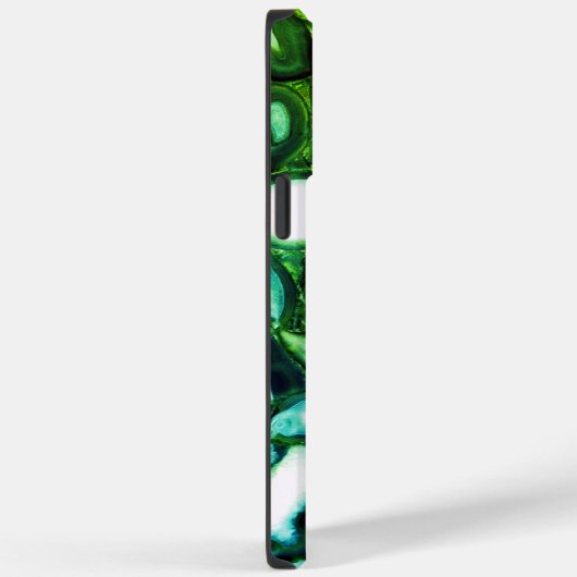 Abstracte groene geode, groene gemstone Case-Mate iPhone case (Achterkant / Rechts)