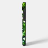 Abstracte groene geode, groene gemstone iPhone hoesje (Linkerkant)