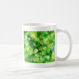 Abstracte groene gespikkelde vlekken koffiemok