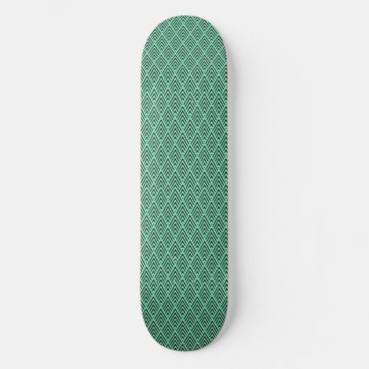 Abstracte Groene Golf Persoonlijk Skateboard (Voorkant)