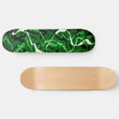 Abstracte groene golf persoonlijk skateboard (Horizontaal)