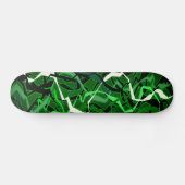 Abstracte groene golf persoonlijk skateboard (Horizontaal)