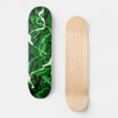 Abstracte groene golf persoonlijk skateboard (Voorkant)